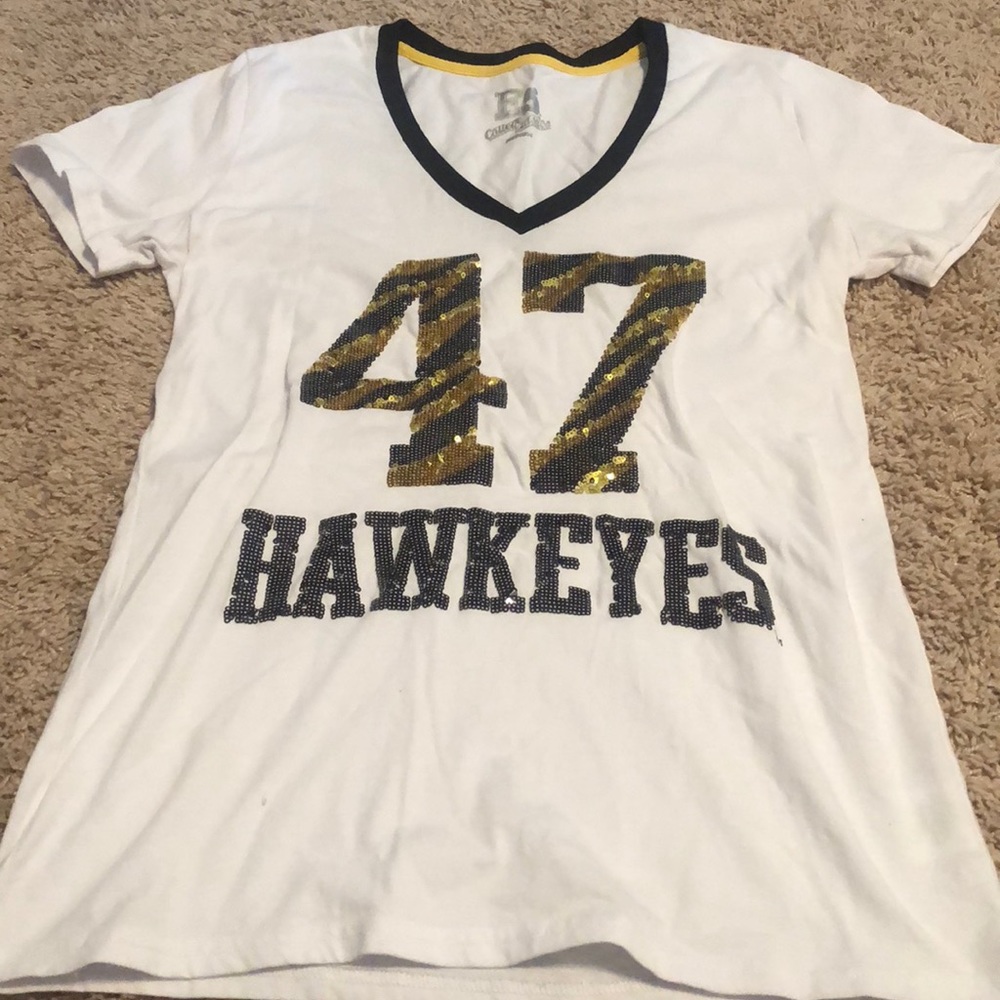 Sequin Iowa Hawkeyes Shirt